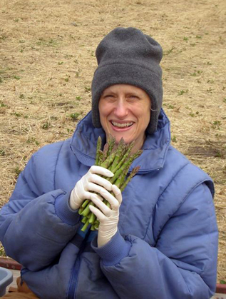 Asparagus Harvest Sara just finished picking new asparagus on the Pendleton farm near Lawrence, KS.